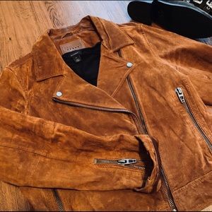 BLANKNYC Faux Suede Moto Jacket